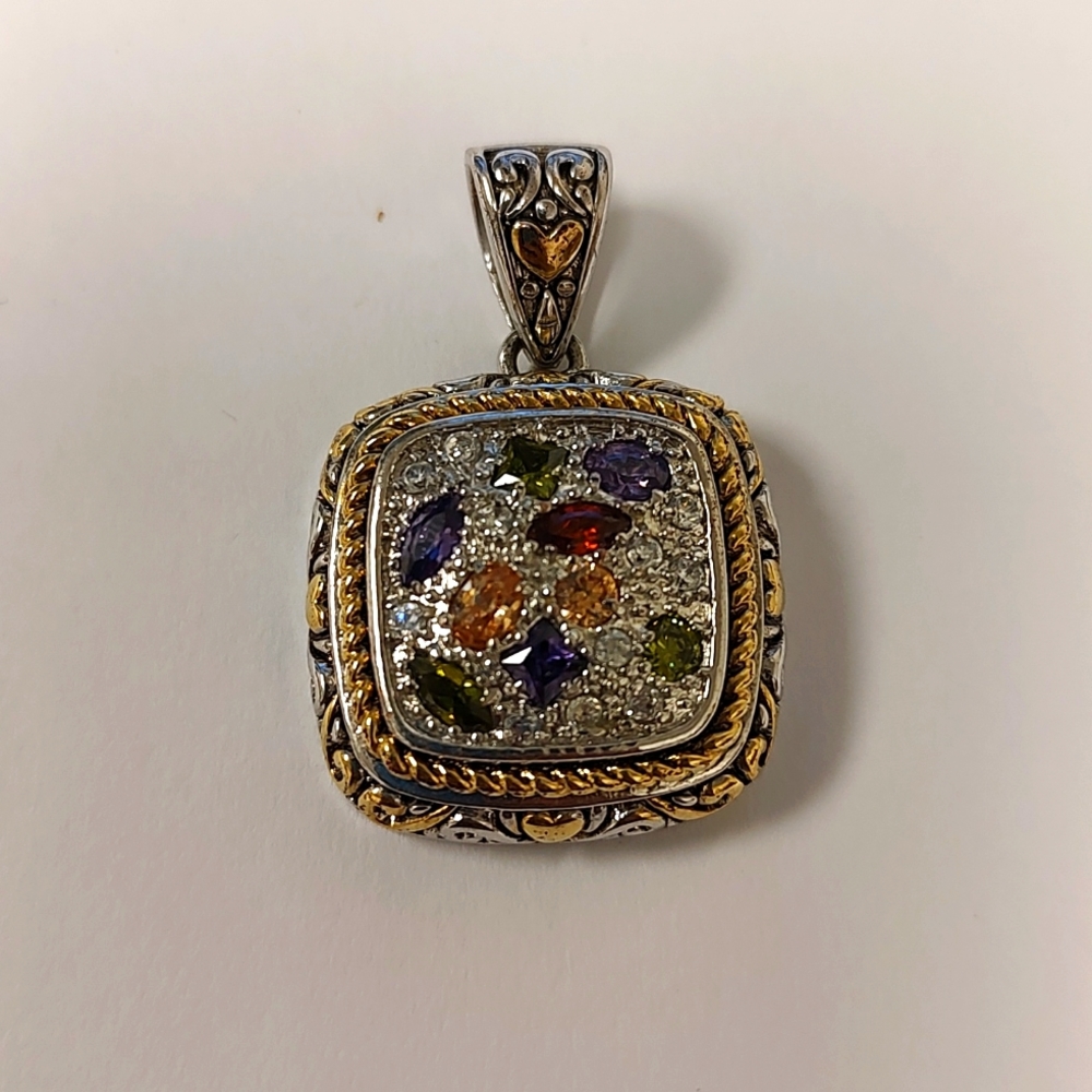 Mixed Semi Precious Gemstone Pendant